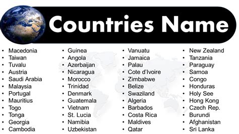 country name with v
